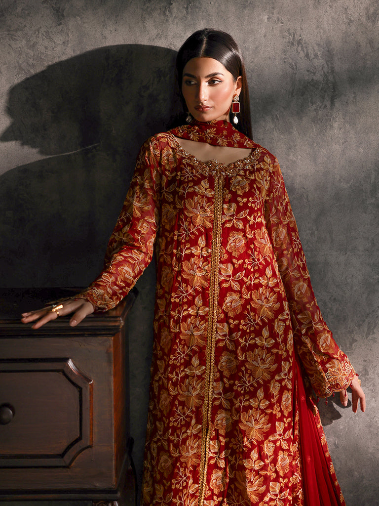 Rajbari | Sage Chiffon Edit | Rouge