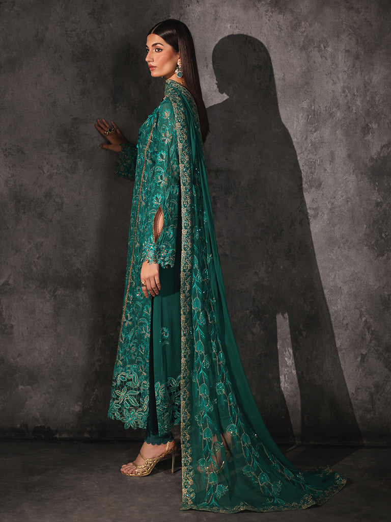 Rajbari | Sage Chiffon Edit | Opulance