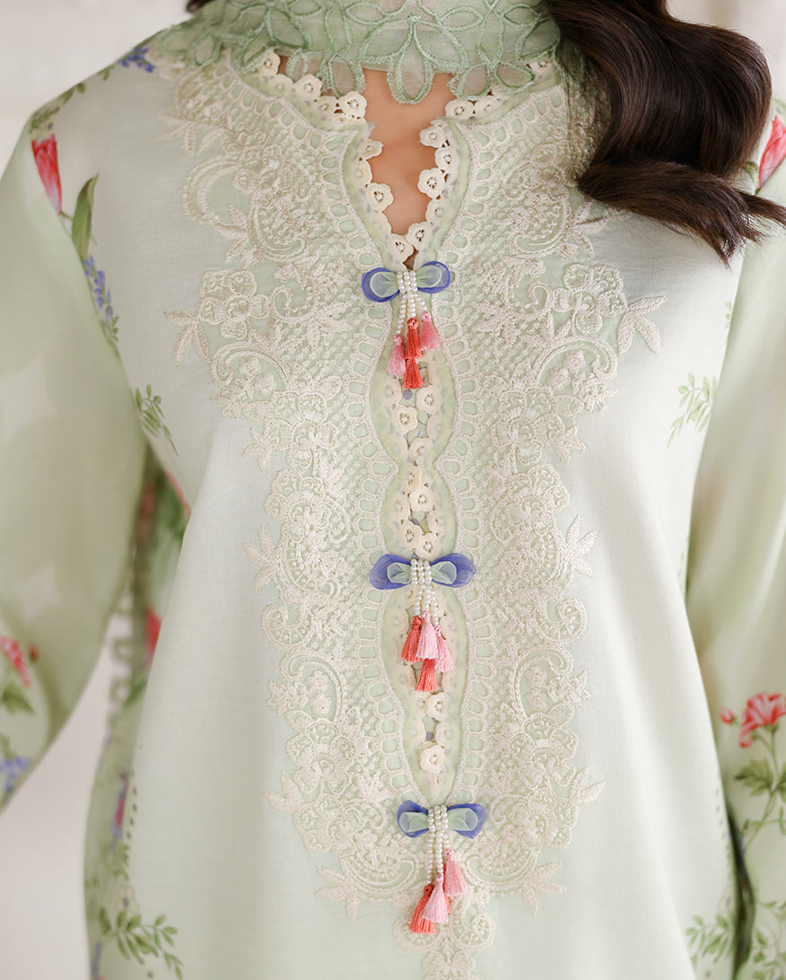 Roheenaz | Sunlit Tales Printed Embroidered Edit | Meadow Glow