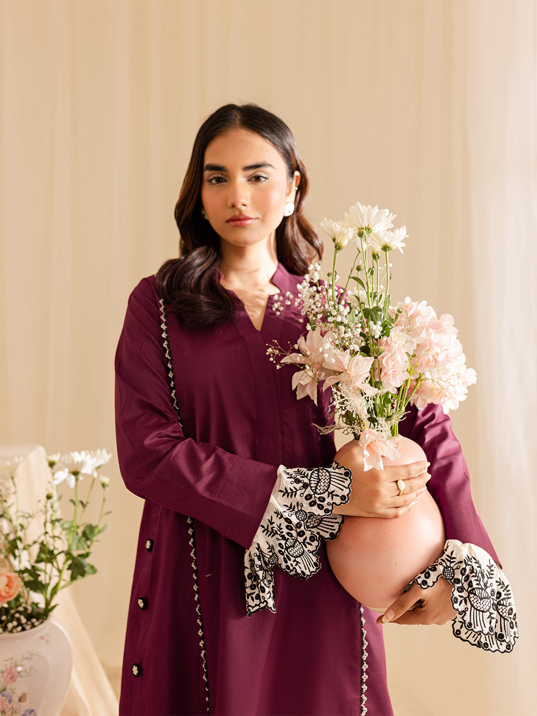 Mahnur | Petal Whispers Lawn Pret | Meadow
