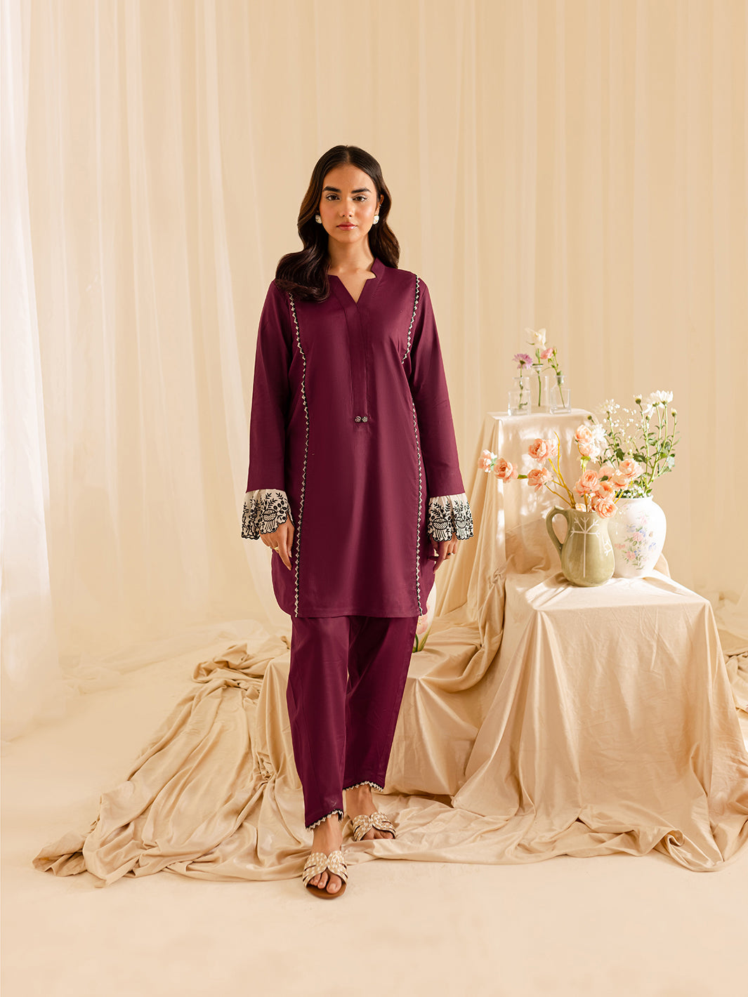 Mahnur | Petal Whispers Lawn Pret | Meadow
