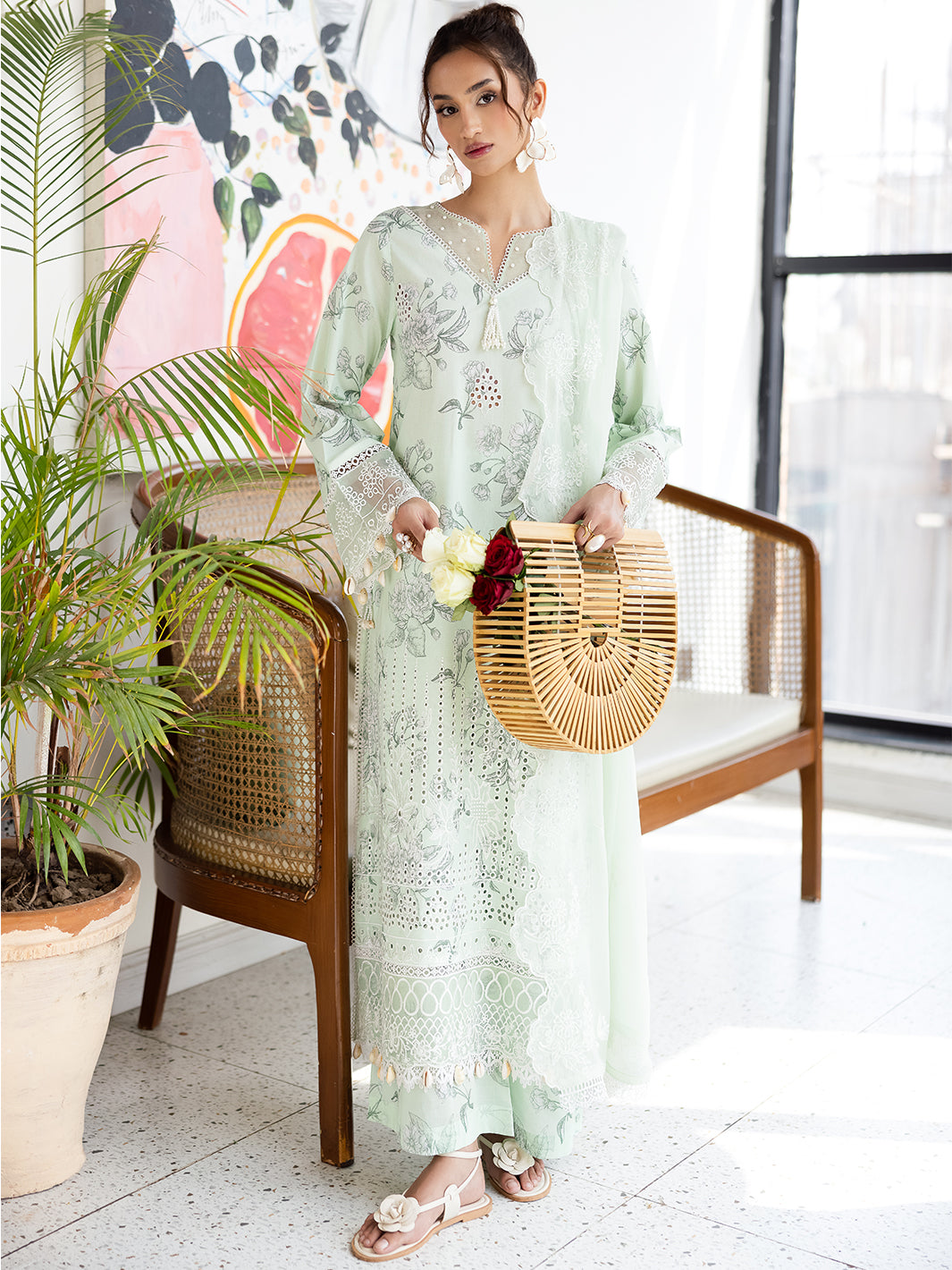 Mahnur | After Hours Luxury Lawn 25 | Mint Mirage