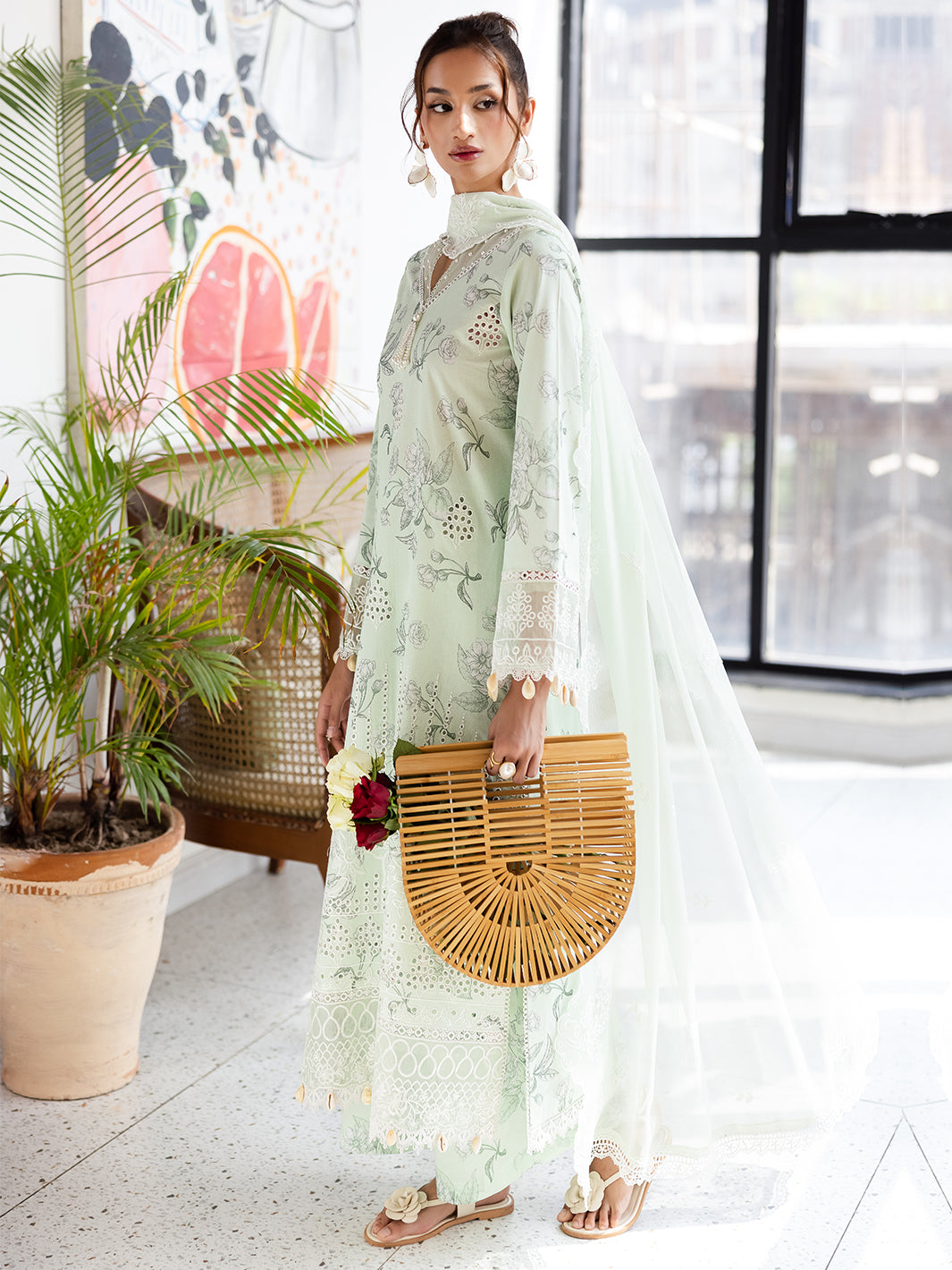 Mahnur | After Hours Luxury Lawn 25 | Mint Mirage