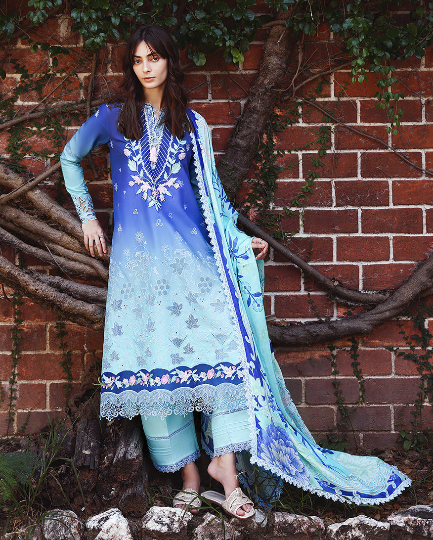 Mushq | Solace Ombre Chikankari | Moonlit Ease