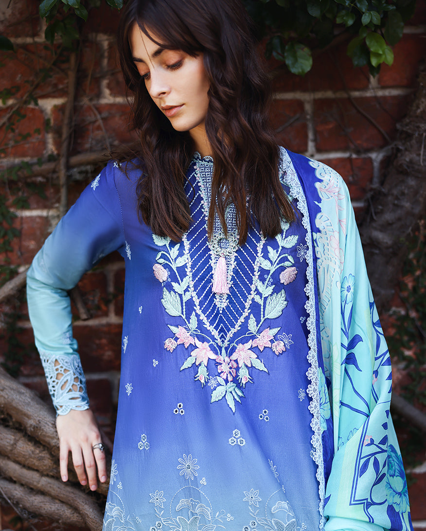 Mushq | Solace Ombre Chikankari | Moonlit Ease