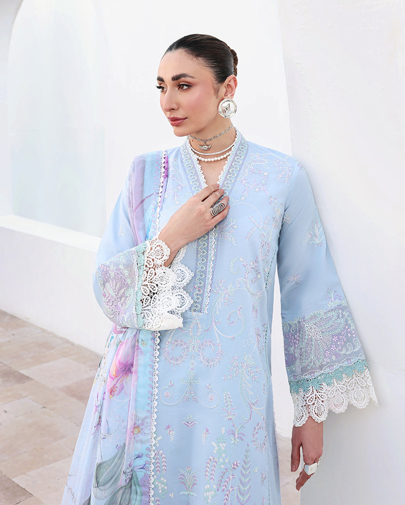 Roheenaz | Floral Reverie Luxury Lawn | Morning Petal