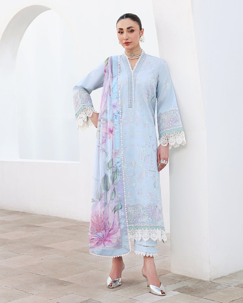 Roheenaz | Floral Reverie Luxury Lawn | Morning Petal