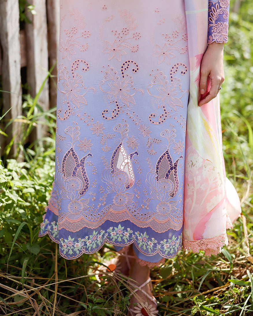 Mushq | Solace Ombre Chikankari | Morning Veil