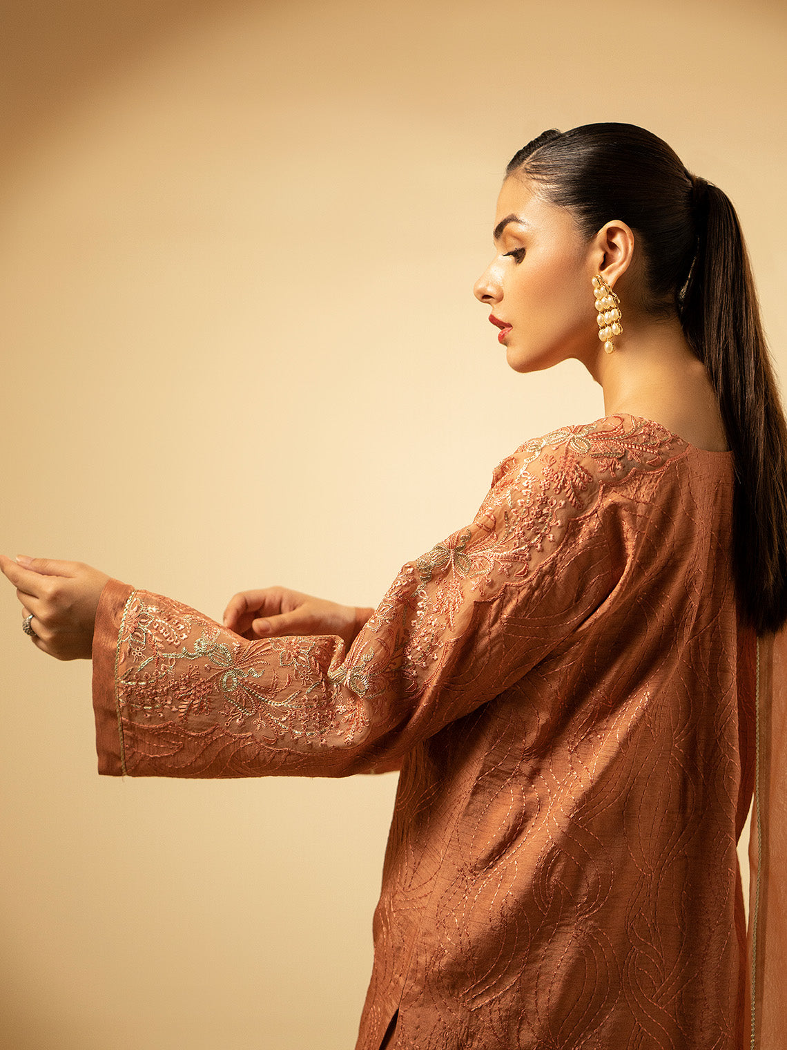 Fozia Khalid | Eid Edit 24 | Peach Hues