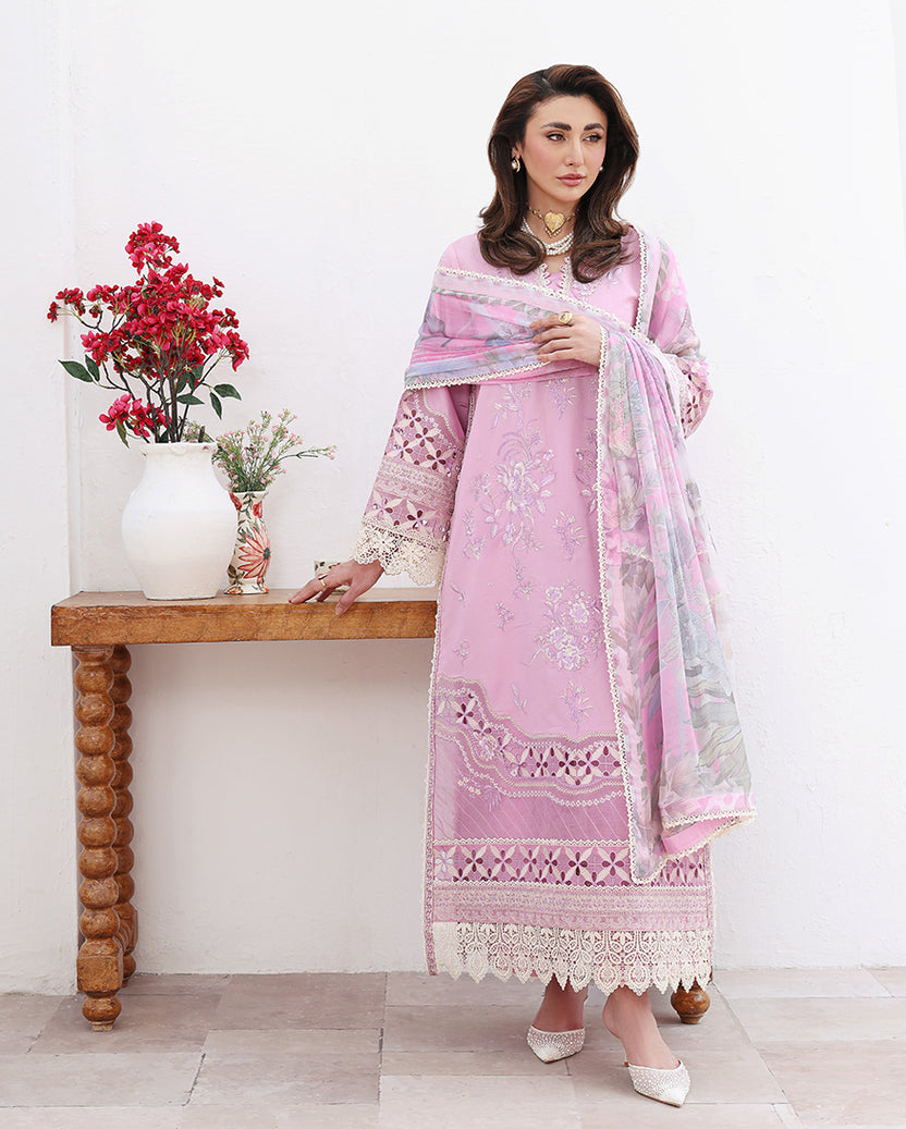 Roheenaz | Floral Reverie Luxury Lawn | Pastel Dream