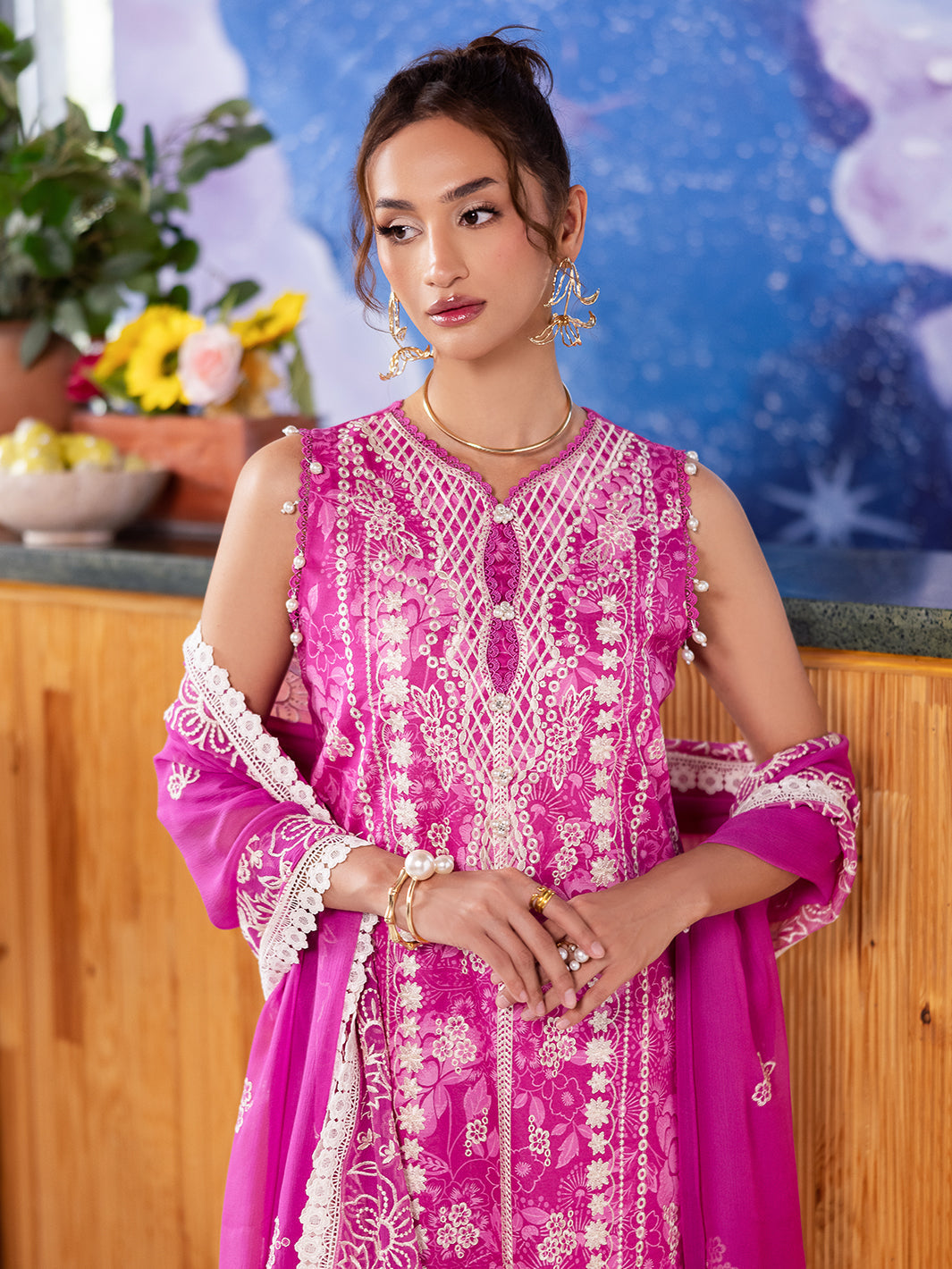 Mahnur | After Hours Luxury Lawn 25 | Peach Bellini