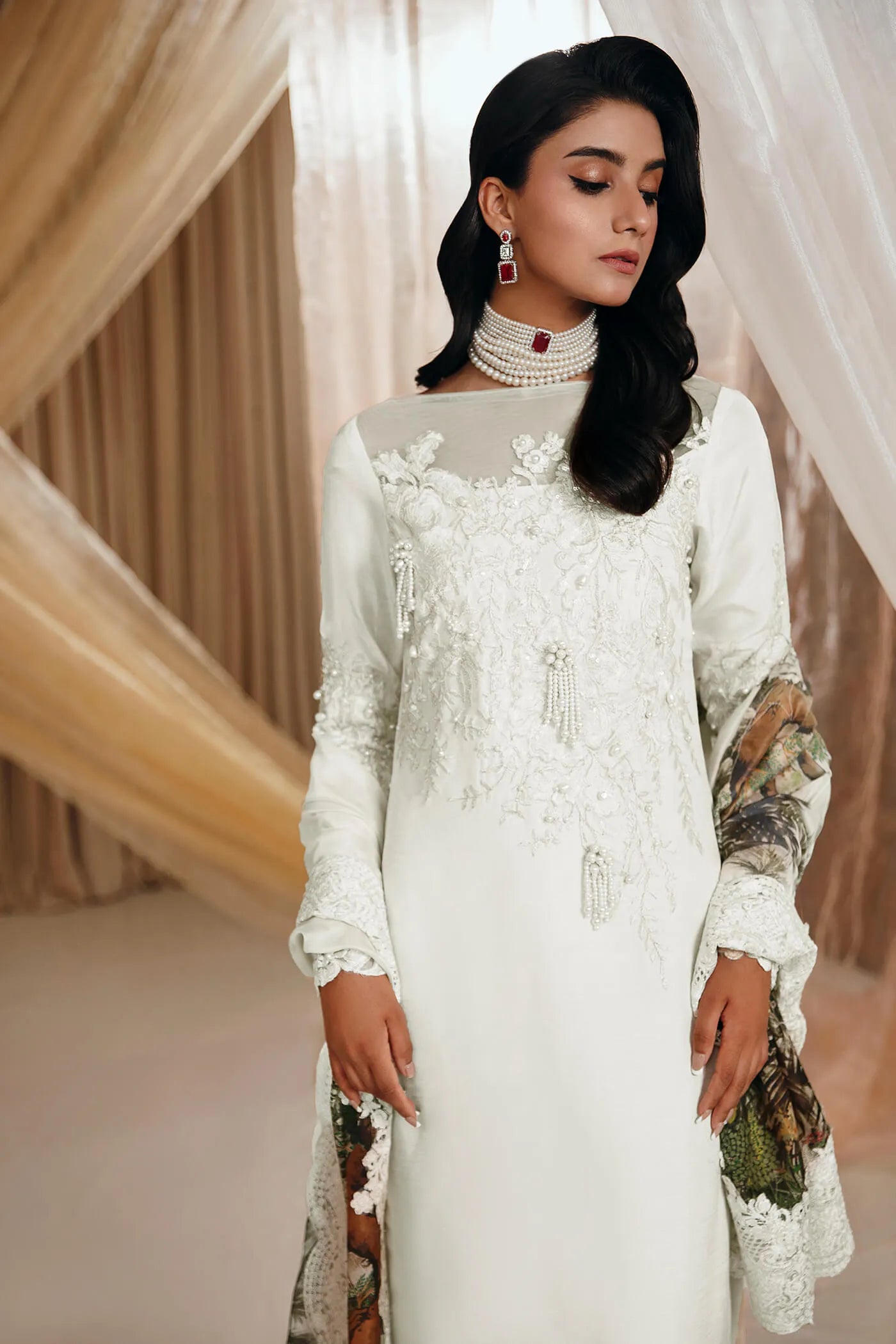 Musferah Saad | Mystere Formals | Pearl Symphony