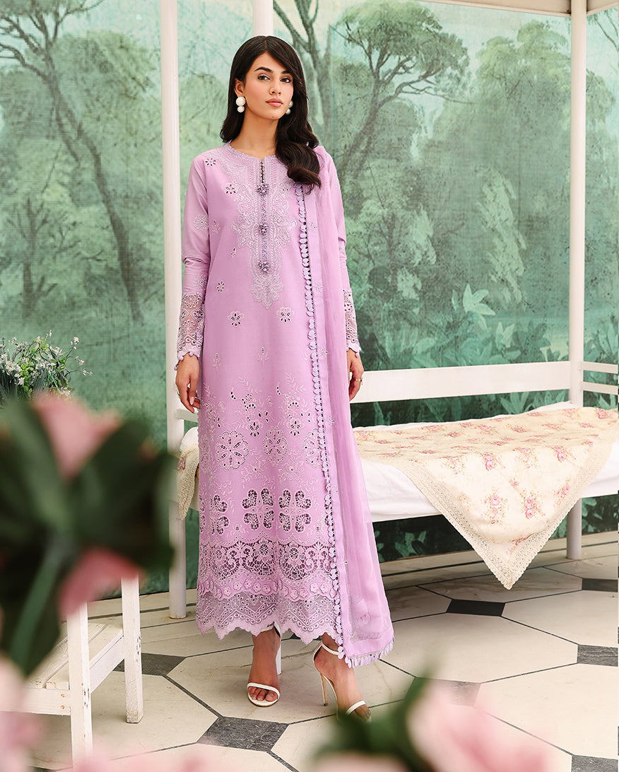 Roheenaz | Veil of Summer Chikankari | Petal Royale