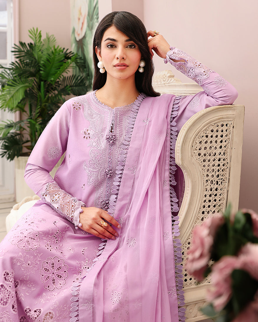 Roheenaz | Veil of Summer Chikankari | Petal Royale