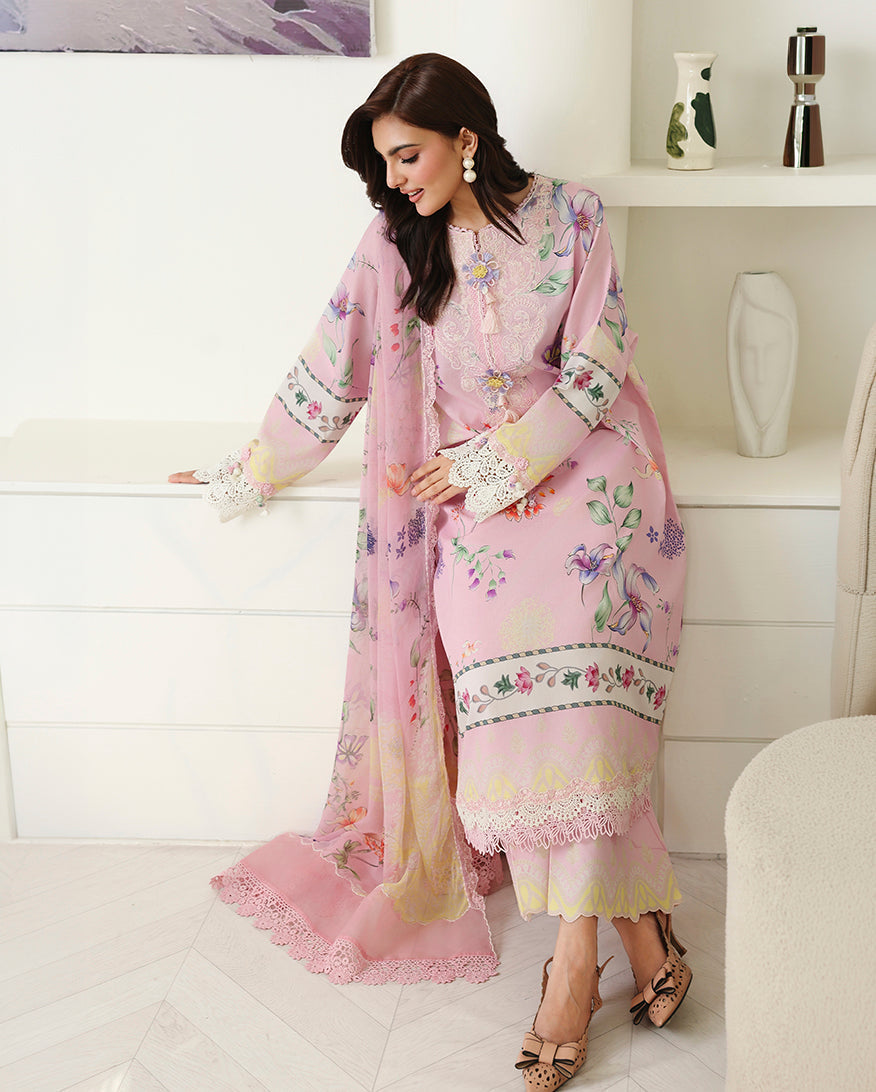 Roheenaz | Petals in Print | Pink Veil