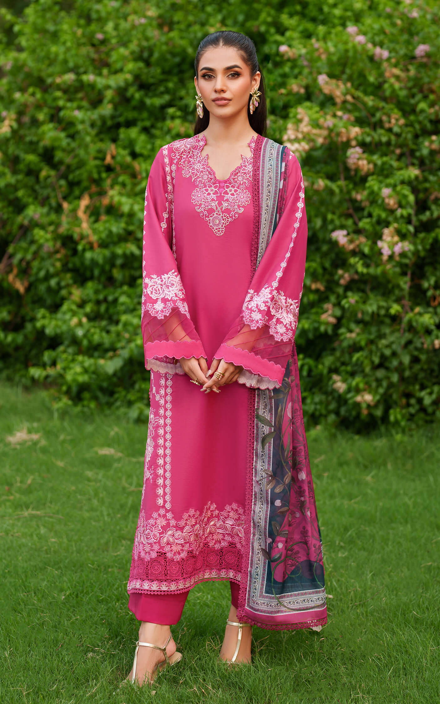 Asifa and Nabeel | Eden Cambric 25 | Pink Reverie ECU25-06