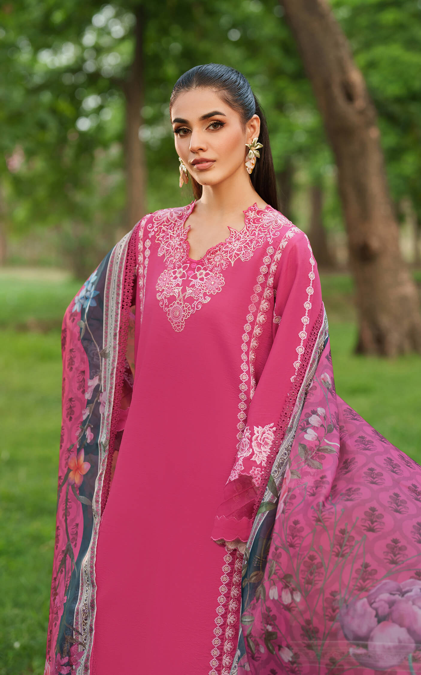 Asifa and Nabeel | Eden Cambric 25 | Pink Reverie ECU25-06