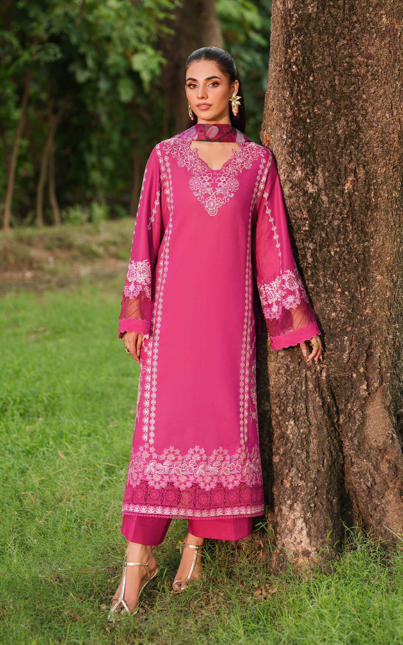 Asifa and Nabeel | Eden Cambric 25 | Pink Reverie ECU25-06