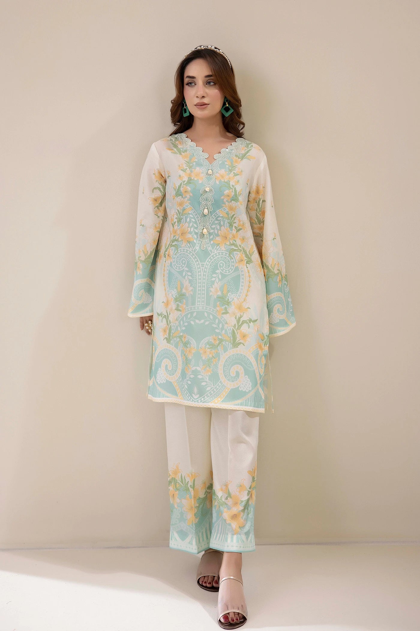 Adans Libas | Embrodiered Co Ord Sets | 4201