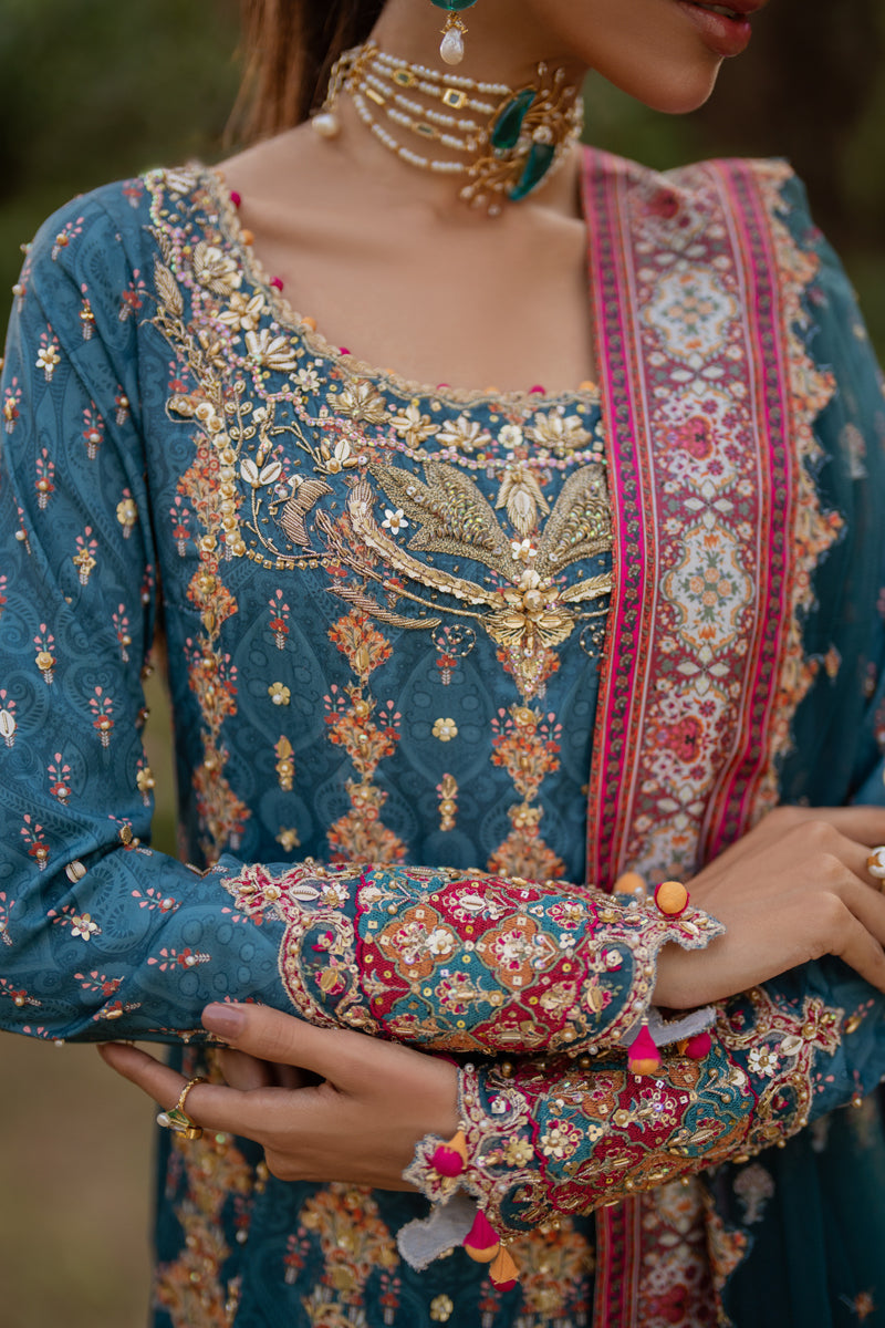 Qalamkar | Luxe Silk | UA-09 TINA