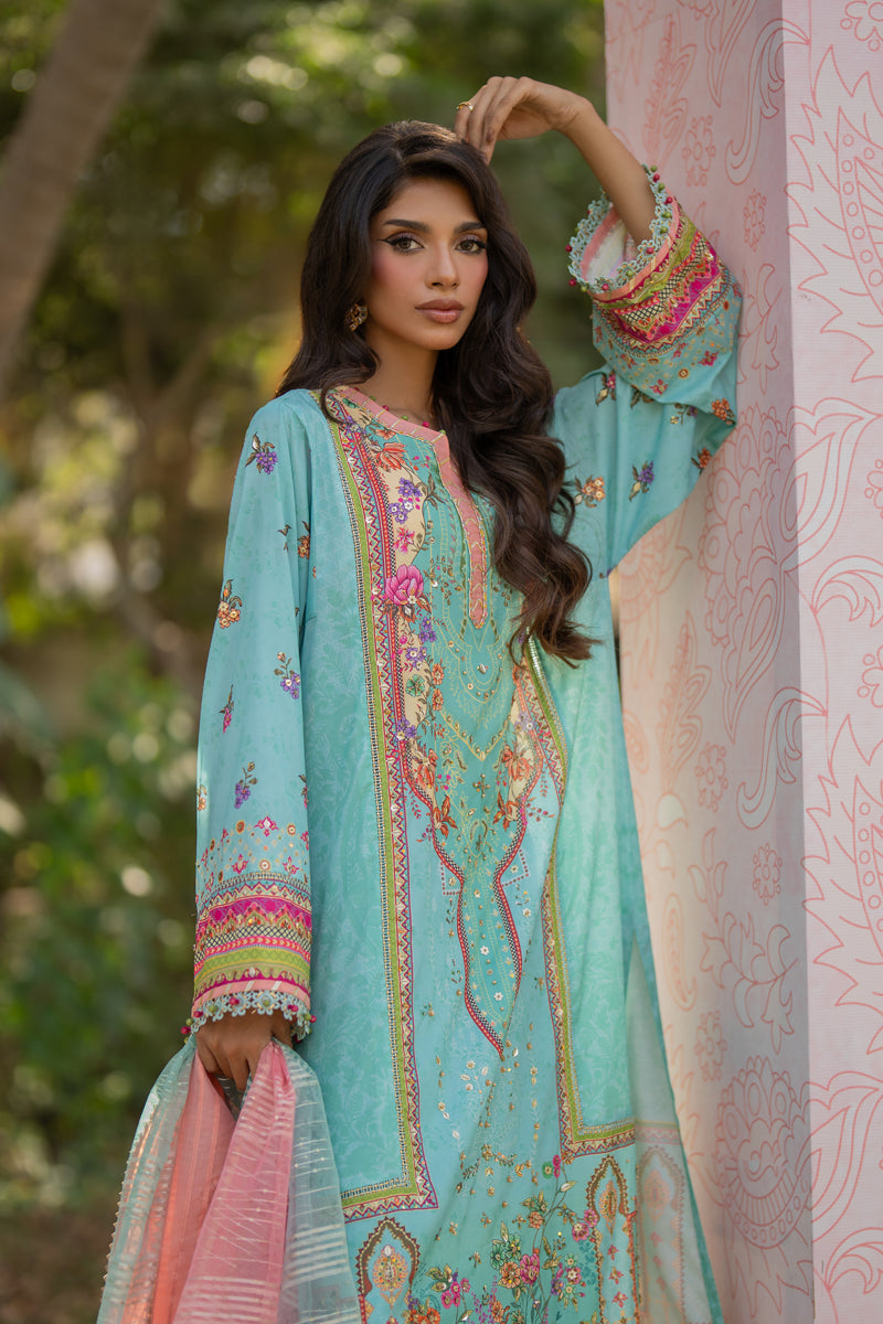 Qalamkar | Luxe Silk |  UA-06 SARA