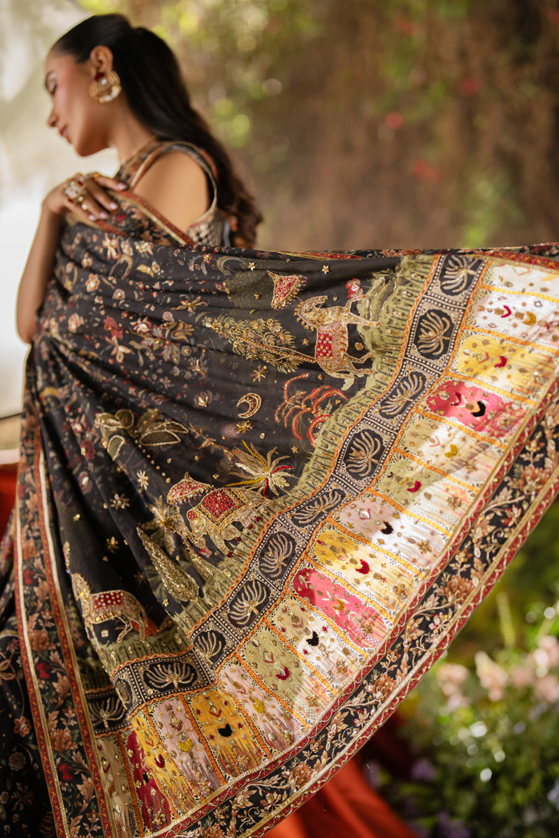 Qalamkar | Luxe Silk |  UA-04 AVA