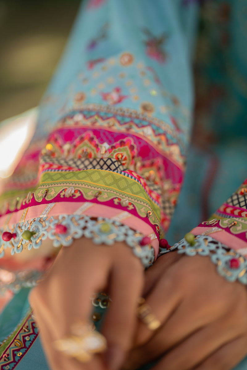Qalamkar | Luxe Silk |  UA-06 SARA