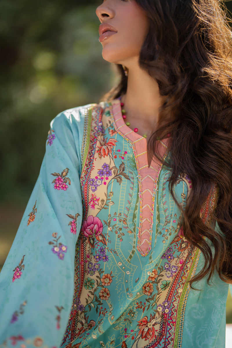 Qalamkar | Luxe Silk |  UA-06 SARA