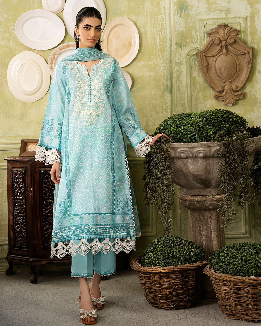 Roheenaz | Flora Printed Lawn | Mirage
