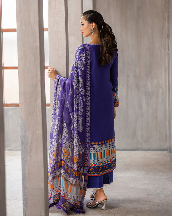 Roheenaz | Azalea Printed Lawn 24 | Blissful Berry
