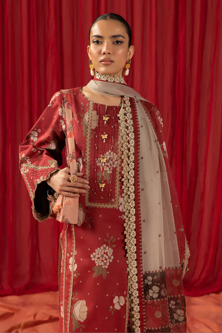 Alizeh | Sheen Lawn Prints 24 | Russet