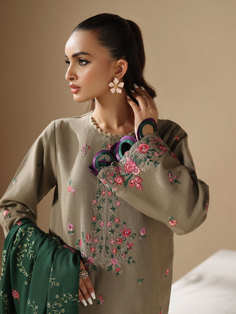 Rajbari | Nissa Embroidered Shawl | Embroidered Shawl Series 05