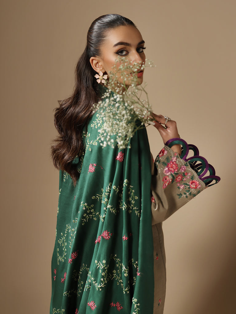 Rajbari | Nissa Embroidered Shawl | Embroidered Shawl Series 05