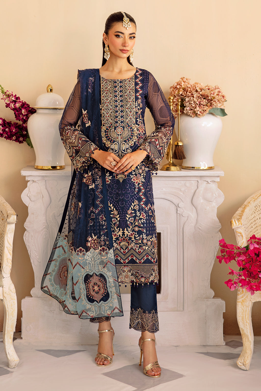 Ramsha | Minhal Organza Collection | M-1209