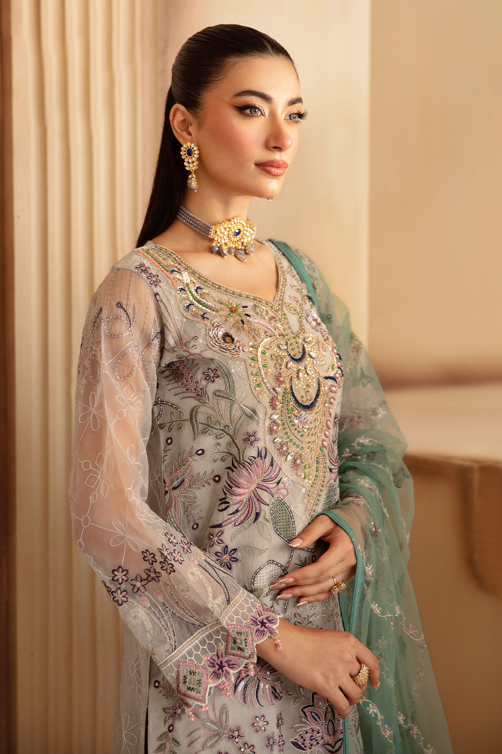 Ramsha | Minhal Organza Collection | M-1202