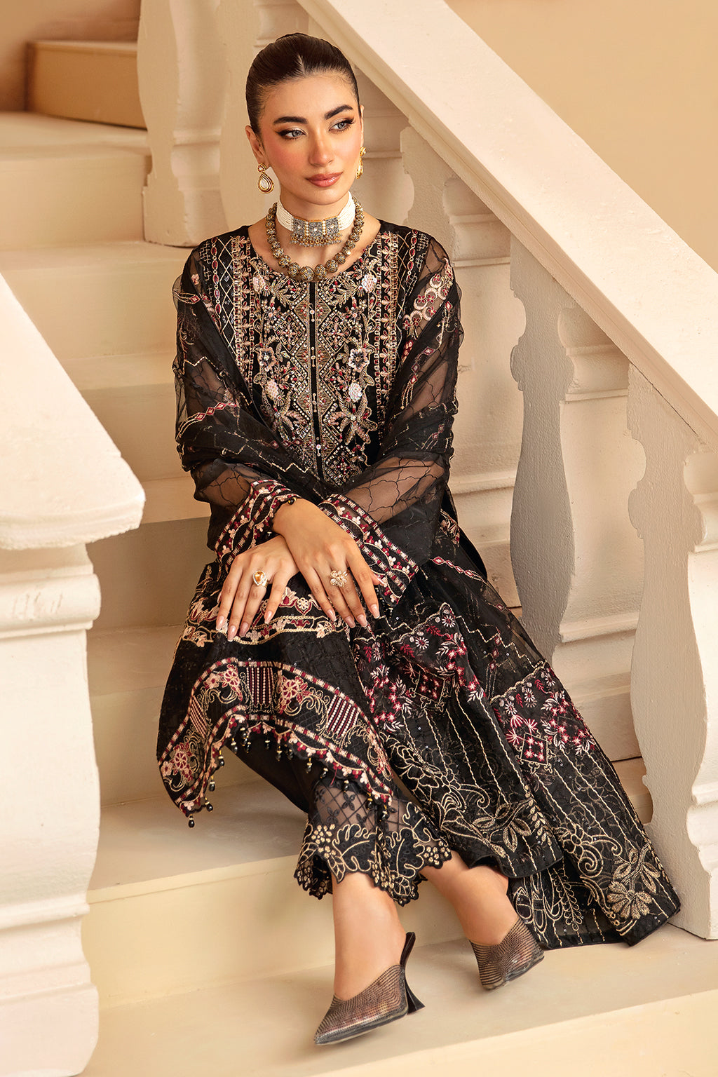 Ramsha | Minhal Organza Collection | M-1205