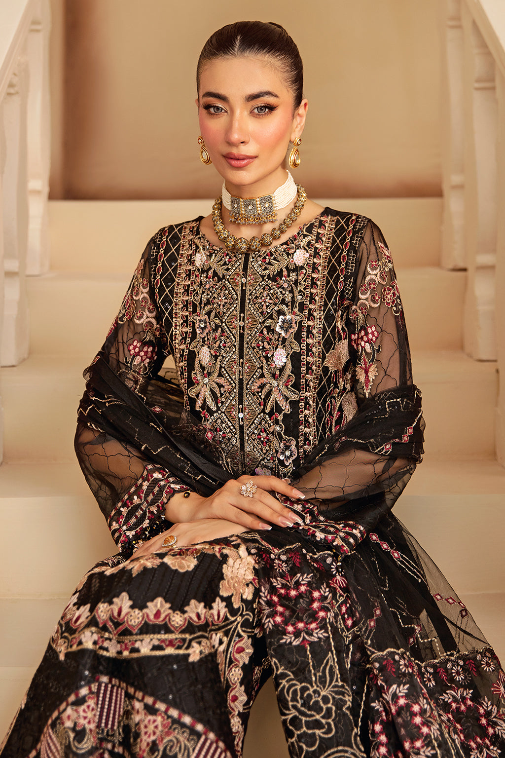 Ramsha | Minhal Organza Collection | M-1205