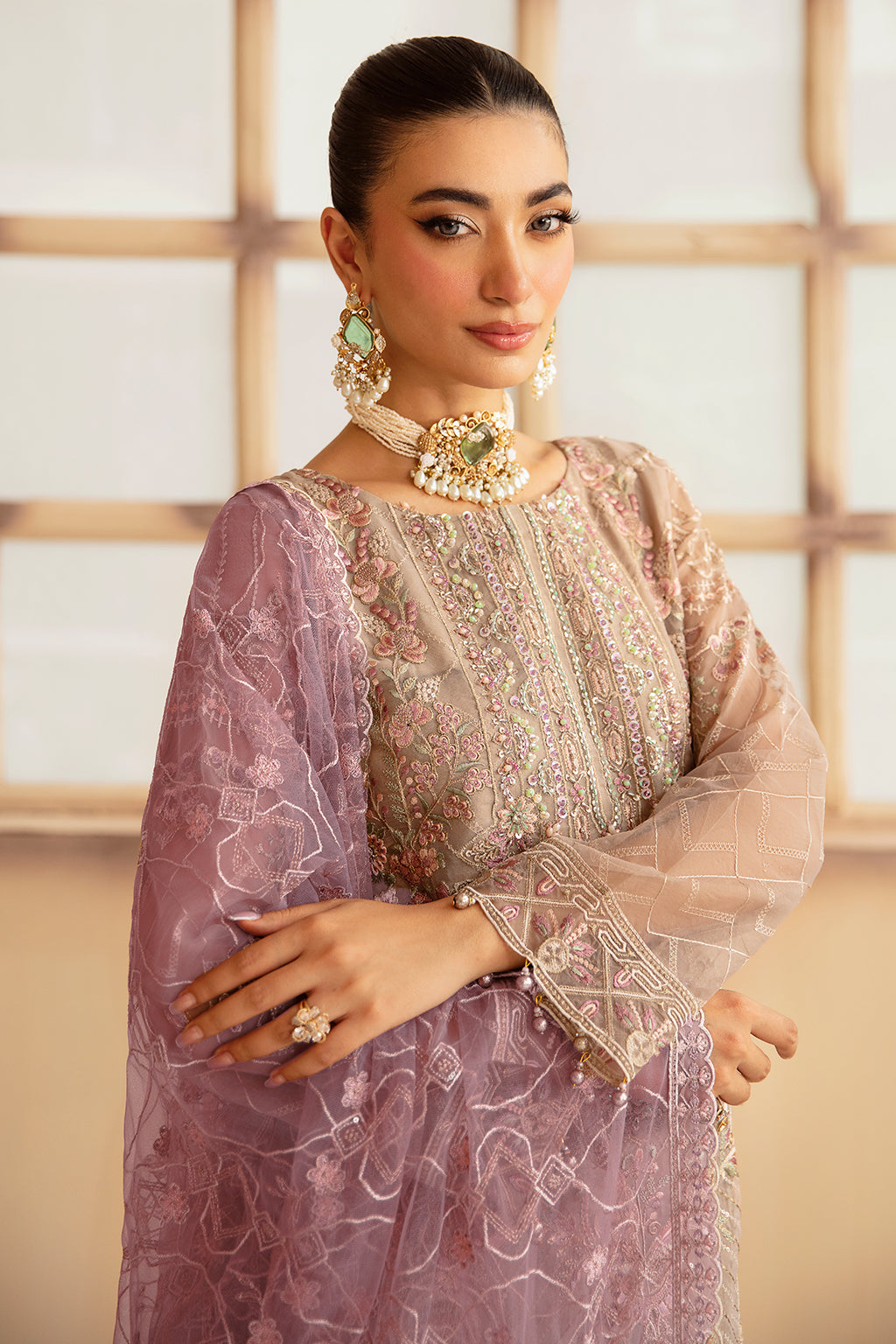 Ramsha | Minhal Organza Collection |  M-1206
