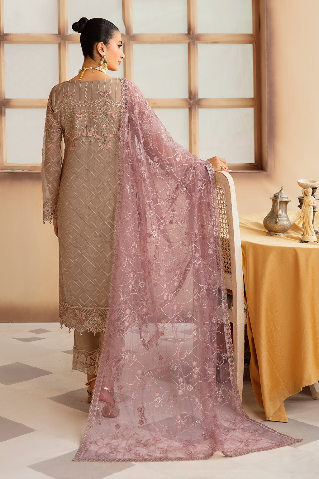 Ramsha | Minhal Organza Collection |  M-1206