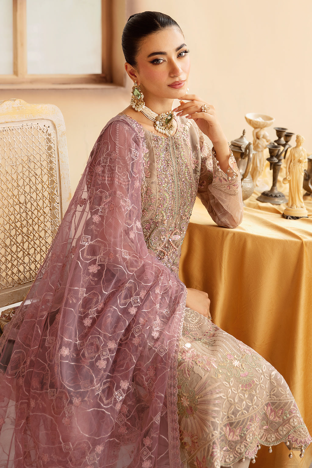 Ramsha | Minhal Organza Collection |  M-1206
