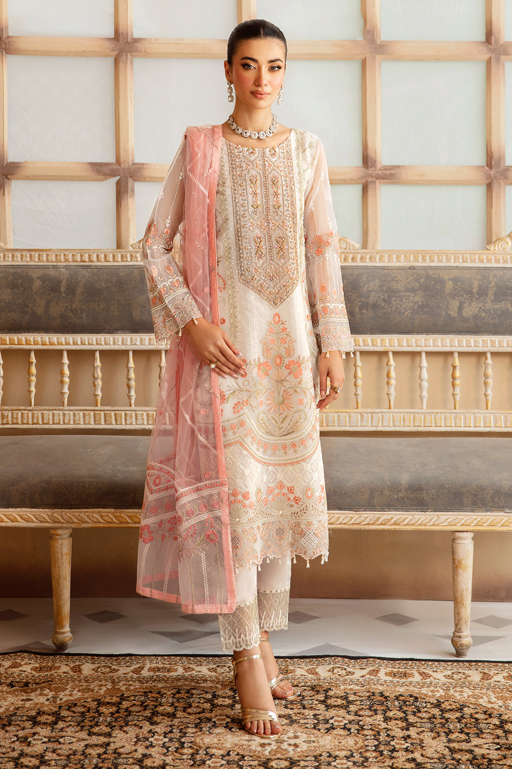 Ramsha | Minhal Organza Collection |  M-1203