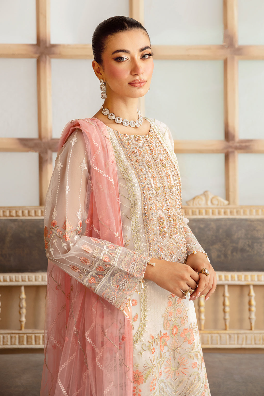 Ramsha | Minhal Organza Collection |  M-1203