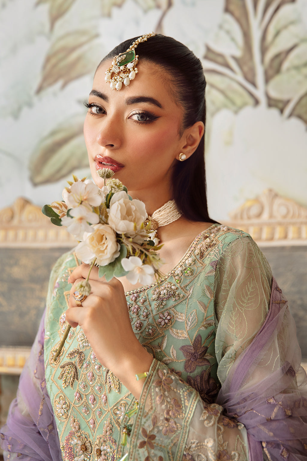 Ramsha | Minhal Organza Collection |  M-1204