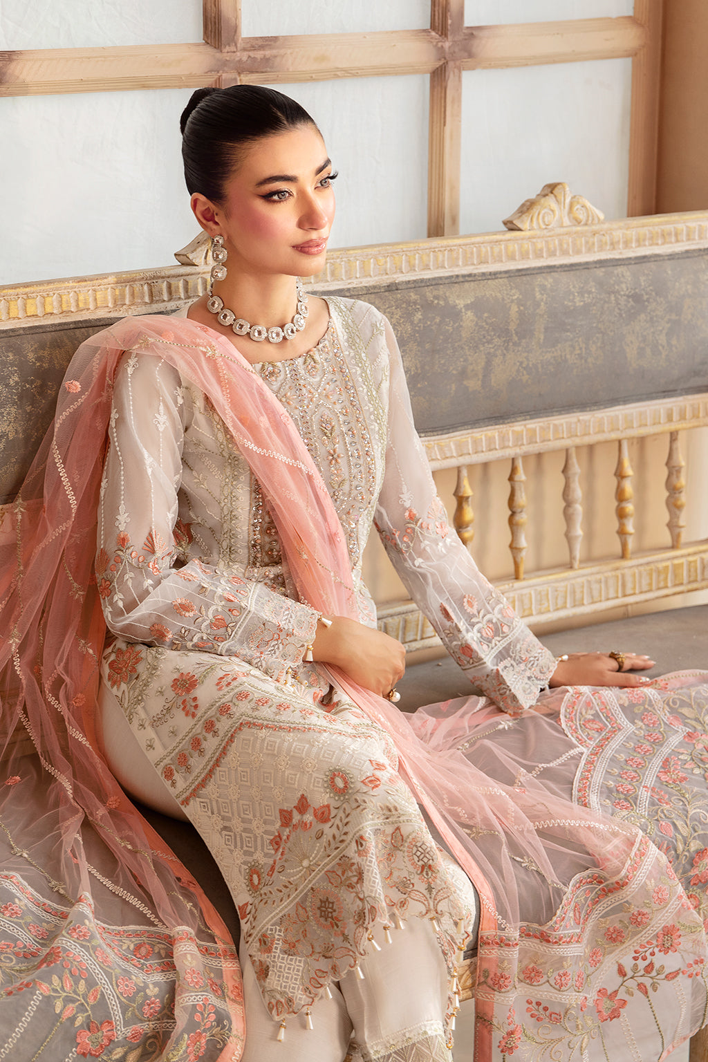 Ramsha | Minhal Organza Collection |  M-1203