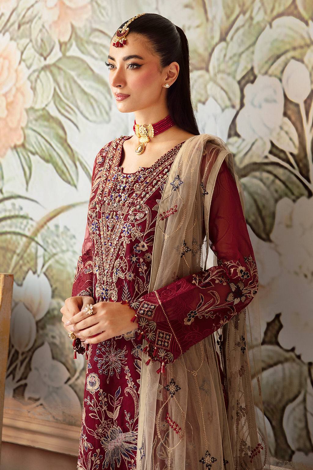 Ramsha | Minhal Organza Collection | M-1201