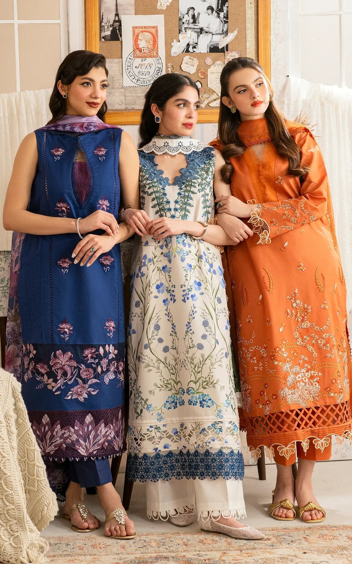 Asifa and Nabeel | Meraki Vintage 25 | Resham (MVL25-18)
