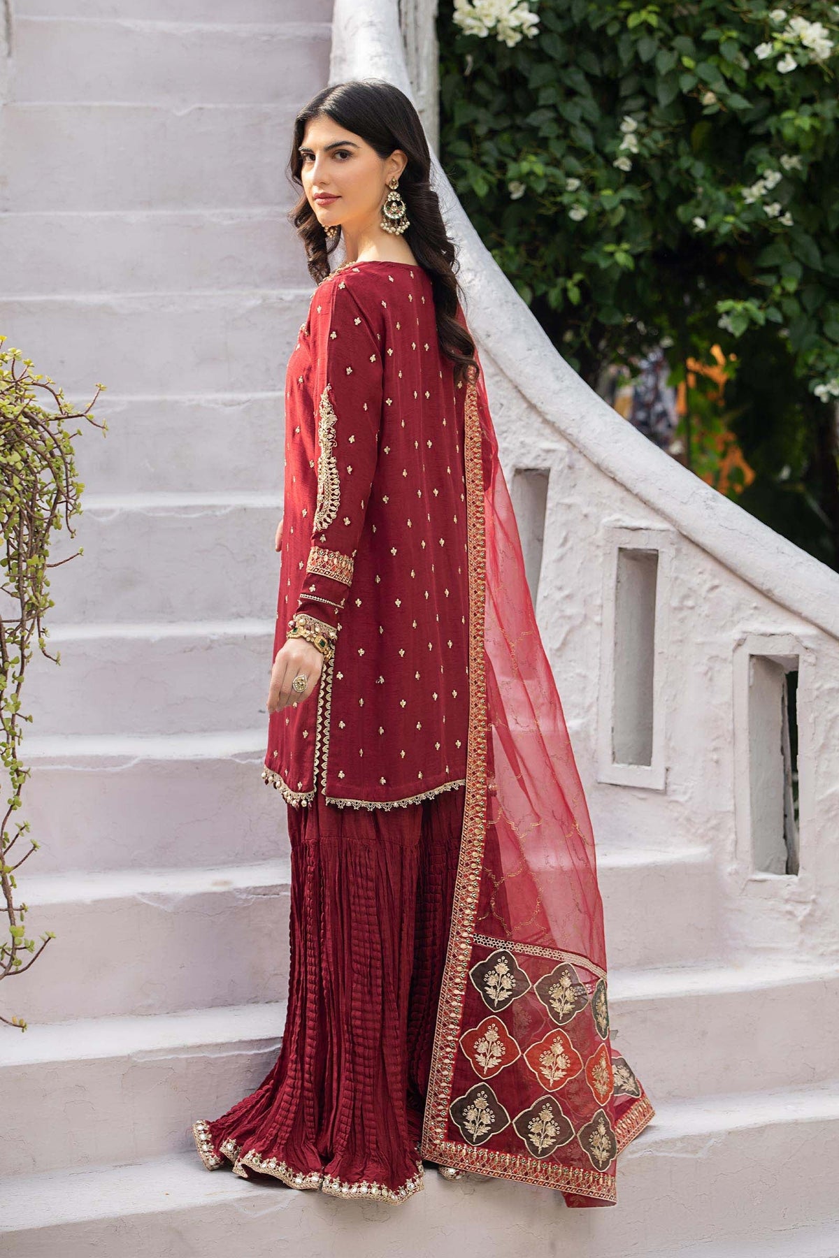 Maria B | Luxury Formals | SF-EA23-18R1-Maroon