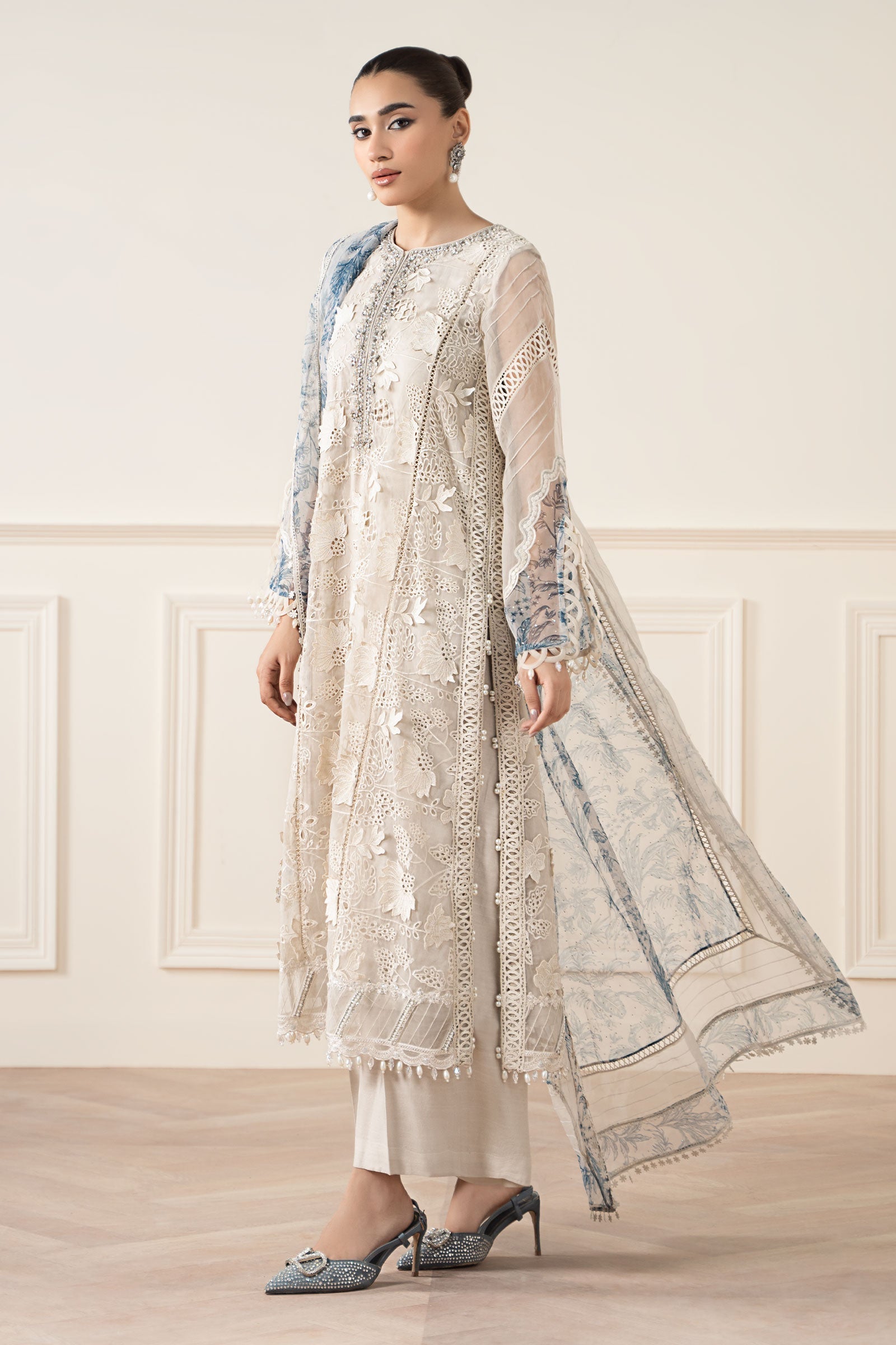 Maria B | Pre Fall 25 | Organza Suit 05