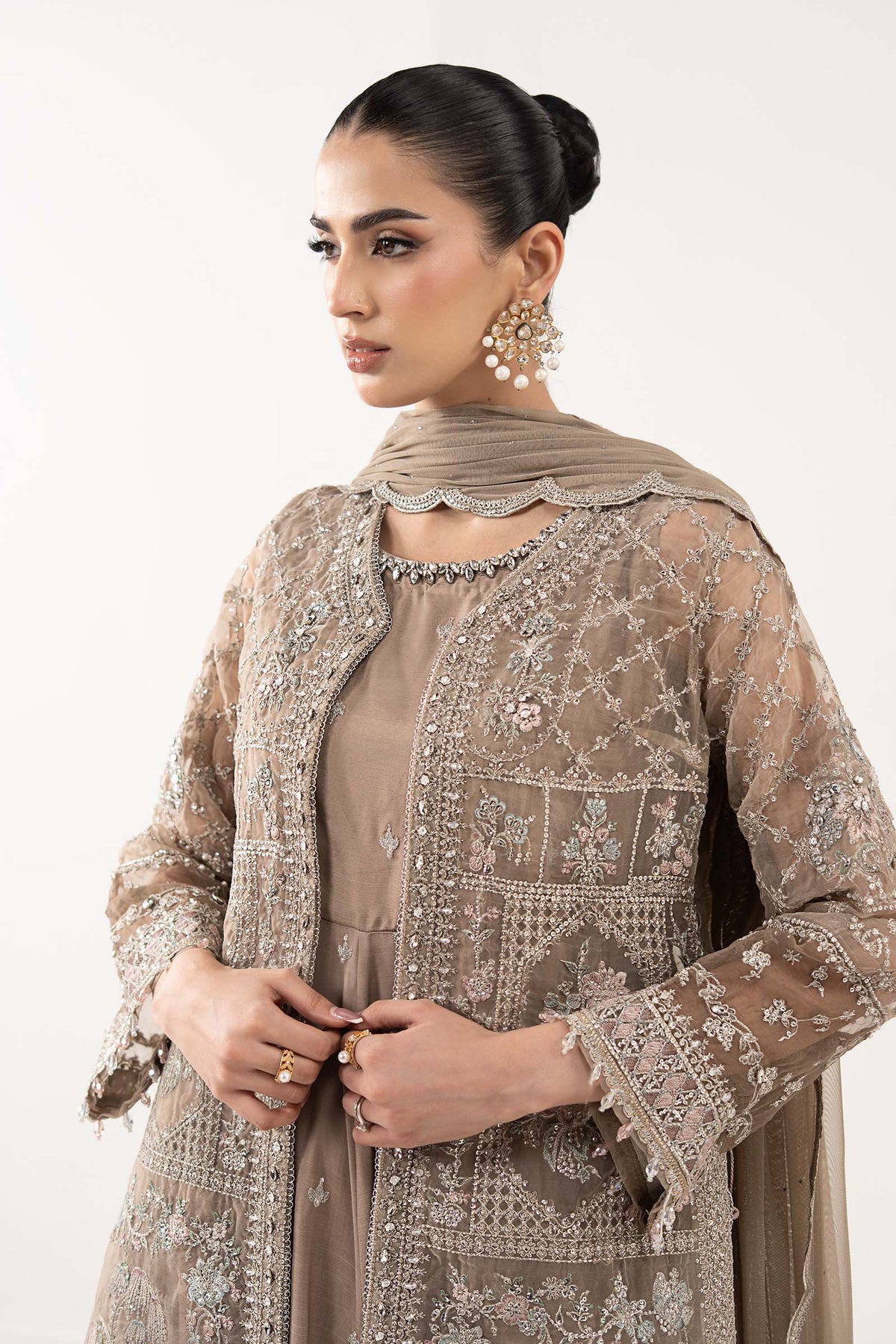 Maria B | Luxury Formals | SF-EF26-05-Coffee
