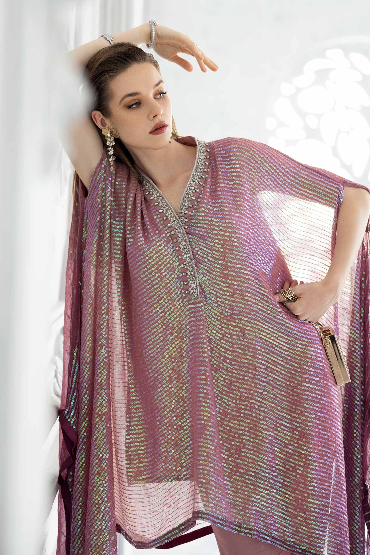 Maria B | Luxury Formals | SF-EF26-11-Beige and Green